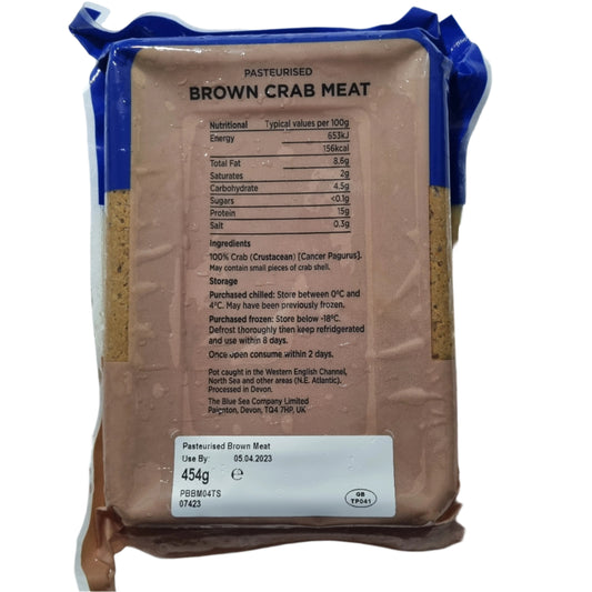 Pasteurized Devon Brown Crab Meat 454g