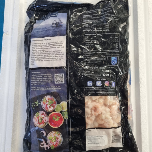 Peeled Cold Water Cooked Prawns 2kilo