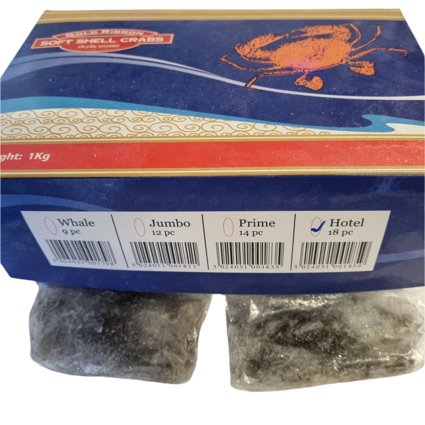 Soft Shell Crab Hotel 50g-65g (18 per box)