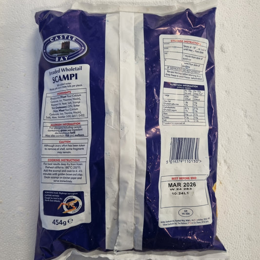 Breaded Wholetail Scampi - Castle Bay