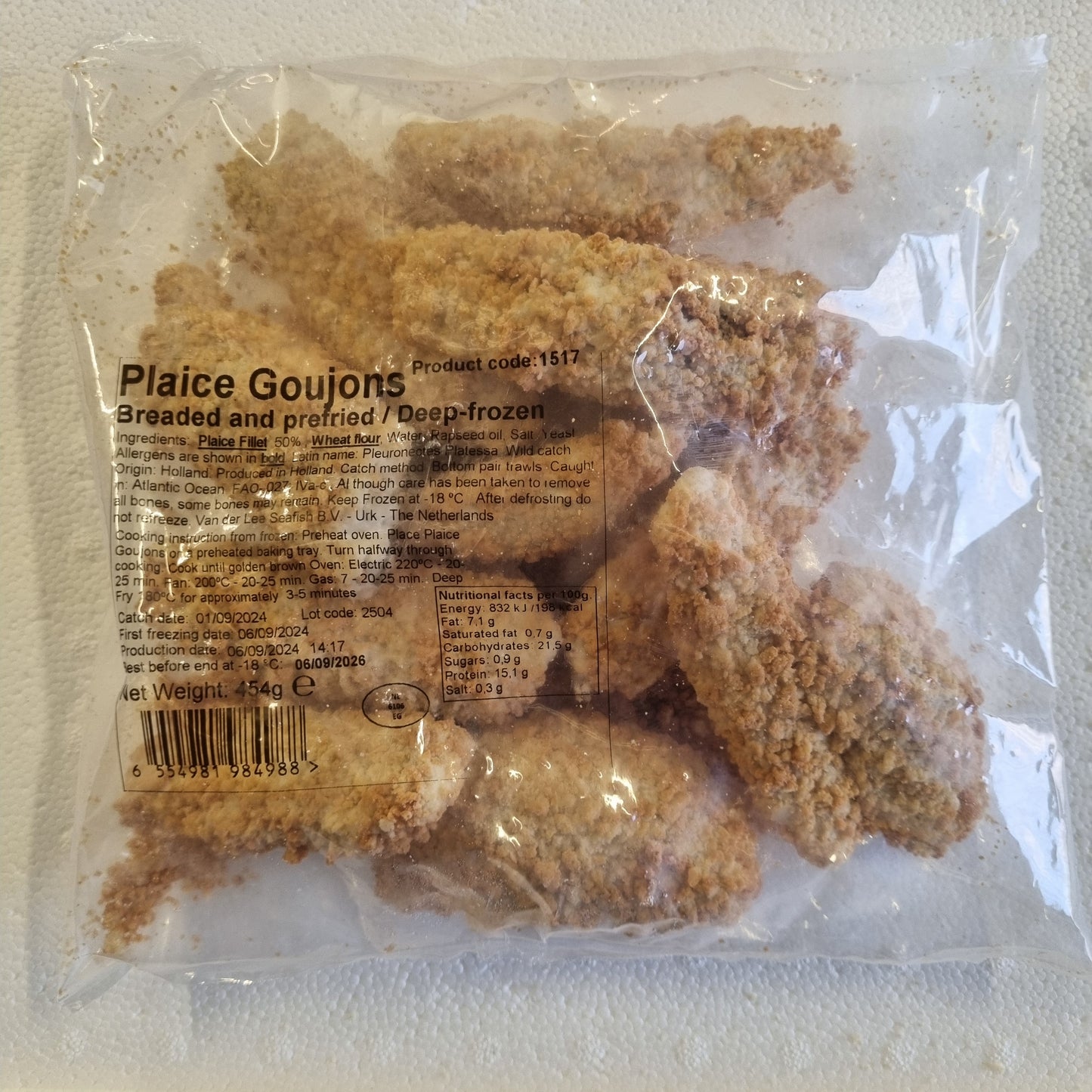 Breaded Plaice Goujons