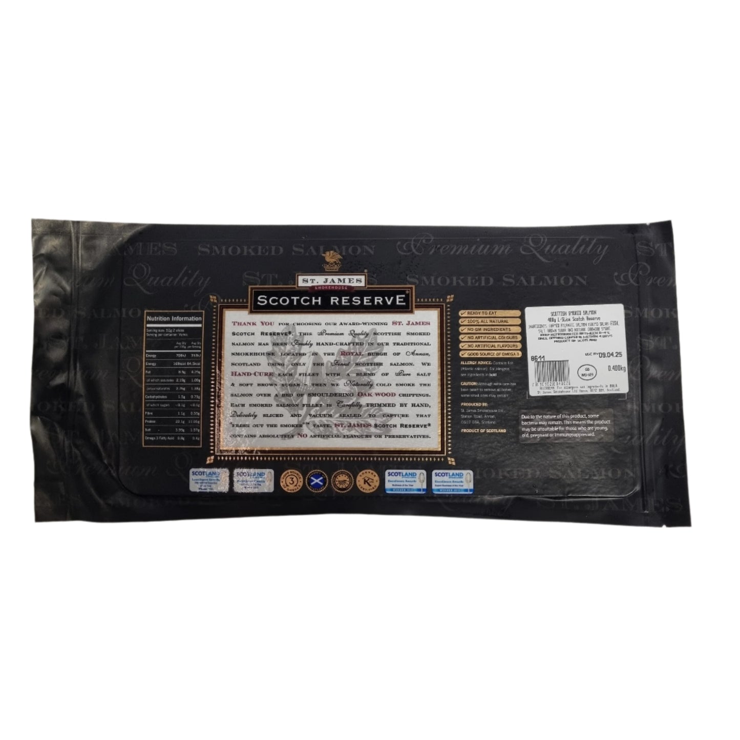Scottish Smoked Salmon - St. James Original Scotch Reserve