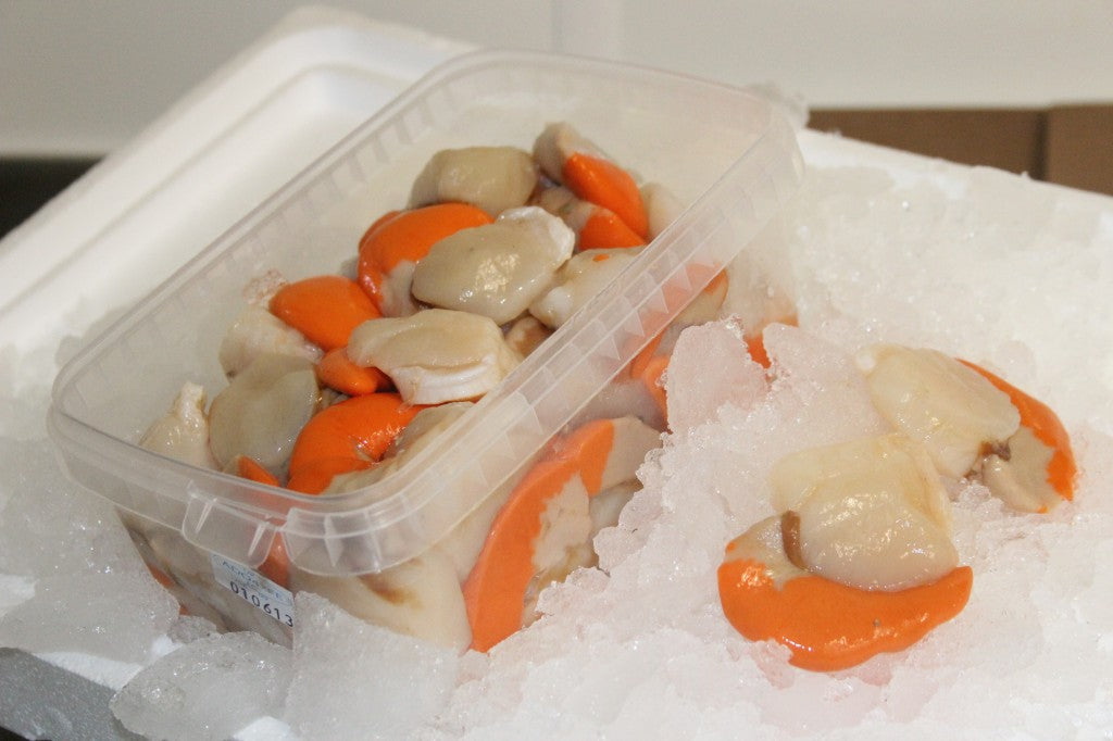 Scallop Meat - Dry Roe-on Shetland