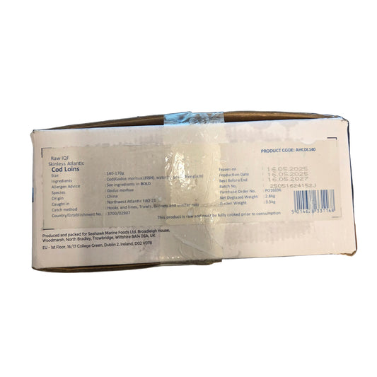 Cod Loins Skinless 140-170g 3.5kg