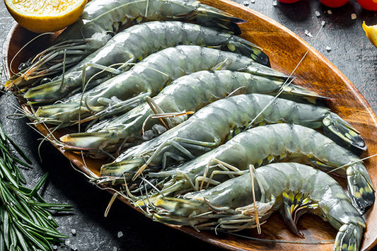 Whole Raw Black Tiger Prawns