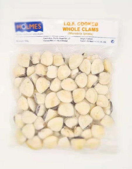 Whole Cooked Clams