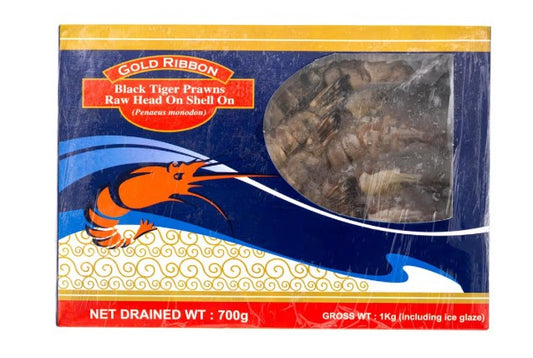 Whole Raw Black Tiger Prawns